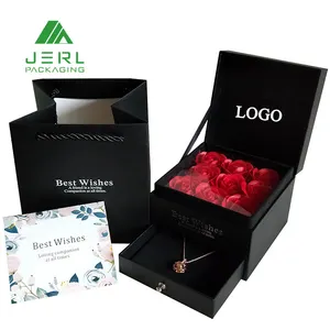 Luxury Square Flower Boxes Preserved Rose Box for Rose