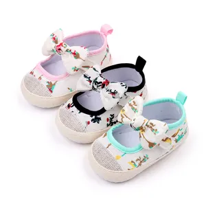 Soft sole newborn baby girl shoes beautiful fancy infant shoes for girls