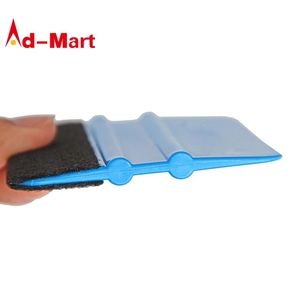 Phim Tự Động Squeegee Màu Xanh Nhựa Mềm Cảm Thấy Vinyl Scraper Window Wrapping Squeegee Xe Sticker Cài Đặt Applicator Công Cụ - Product Image 5