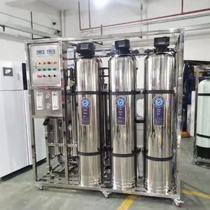 Grand équipement de traitement d'eau par osmose inverse industrielle <span class=keywords><strong>RO</strong></span>, filtre de purification, déionisation double étage, purificateur commercial - Product Image 1