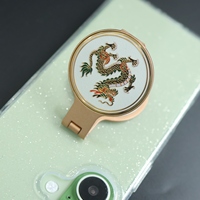 Support de téléphone de bureau adhésif rotatif et flexible, nouveau, tendance, mignon, avec miroir autocollant, personnalisable avec logo, cadeau pour filles