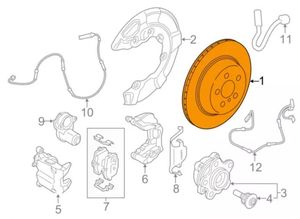 Nuovo Disco Freno Posteriore per BMW Serie 5 7 8 X4 X5 X6 X7 740 OEM 34216860927 34206898493 34206896673 Ricambi Auto - Product Image 6