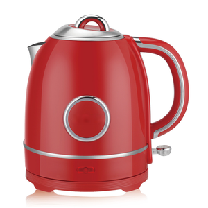 Bouilloire électrique rouge en acier inoxydable à double couche de haute qualité avec arrêt automatique et ébullition à sec - Product Image 1