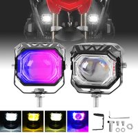 Projecteur LED de voiture 3 pouces Mini LED Motorcycle Driving Light White Yellow Spotlight pour Truck ATV 4X4 4WD Off Road Work Light