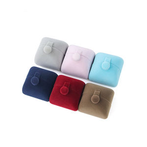 Изготовленная на заказ двухдверная коробка для ювелирных изделий, ожерелья, кольца, ящика, коробка для ювелирных изделий из искусственной кожи с логотипом - Product Image 4