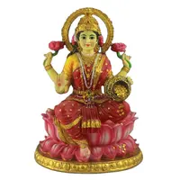 Индуийская богиня на лотосе, демонстрационная статуя индуизма, Индийский Бог, подарок Diwali