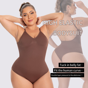 <span class=keywords><strong>Body</strong></span> Modellante Senza Cuciture per Donna, Scollo a V, <span class=keywords><strong>Schiena</strong></span> Scoperta, Effetto Snellente, Vendita Calda - Product Image 2