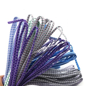Producto de China multi-color duradero 10mm 20mm decorativo de nylon poliéster cordón elástico de goma roper - Product Image 2