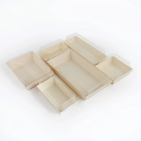 Boîte en bois pour sushi à emporter Pure Manual Factory Direct Protection de l'environnement