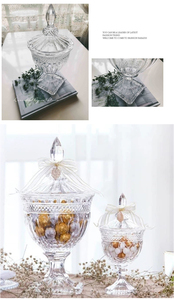 Stile Vintage europeo grandi <span class=keywords><strong>barattoli</strong></span> di vetro caramelle <span class=keywords><strong>per</strong></span> matrimonio Display 200ml capacità di tecniche di ceramica <span class=keywords><strong>per</strong></span> cibo senza candela - Product Image 2