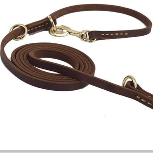Correa de cuero multifunción duradera para perros, correa de manos libres, correa de entrenamiento para perros pequeños, medianos y grandes - Product Image 1