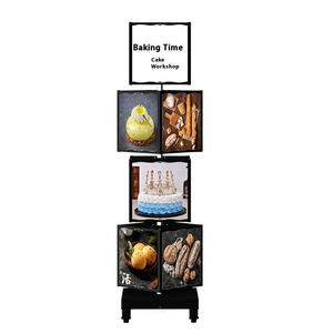 Factory Direct Cubic Display <strong>Rotating</strong> <strong>Light</strong> <strong>Box</strong> with Hanging Installation for Presenting Menus - Product Image 3
