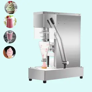 China Supplier Stainless Steel Cup Yogurt Real Ice Cream Blender Mixer Frozen Fruit Swirl Drill Gelato Machine Milkshake