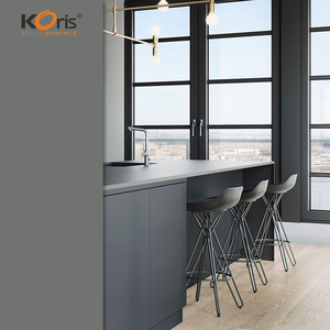 Koris OEM NSF Chất lượng cao Đá Nhân Tạo Lớn slab acrylic rắn bề mặt truy cập dekton màu xám nhà bếp worktop Countertop - Product Image 3