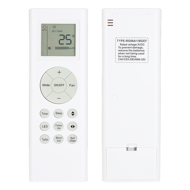 RG66A1/BGEF Remote Control Compatible With Johnson/EAS-Electric/MIDEA Air Conditioner RG66A2/BGEF E-ADVANCED25 E-ADVANCED35