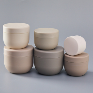 Stoples krim plastik sentuh lembut desain Logo kustom, efek Matte 50ml 120ml 200ml 250ml 300ml 500ml toples krim plastik - Product Image 1