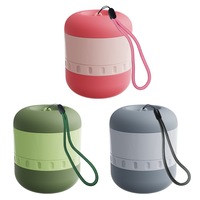 Bouteille d'eau et gamelle 2-en-1 en silicone pour animaux de compagnie, ensemble portable pour la promenade quotidienne des chiens et l'hydratation en déplacement