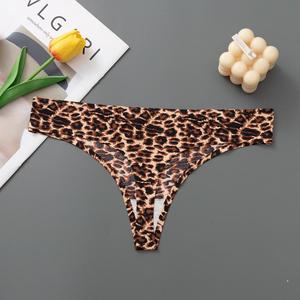 <strong>Panties</strong> for Womens Leopard Pattern <strong>Low</strong> <strong>Waisted</strong> Seamless for Women <strong>Underwear</strong> No Show Sexy Breathable Thongs - Product Image 4