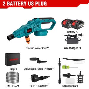 3500w autolavaggio ricaricabile senza fili pistola ad acqua <span class=keywords><strong>3</strong></span> ingranaggi ad alta pressione aspiratore autolavaggio strumenti per Makita 18v batteria - Product Image 5