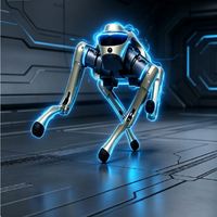 Piezas de Maquinaria de Construcción, Robot Cuadrúpedo, Diseño Autónomo para Todo Tipo de Escenarios, Robot Mecánico Actualizable