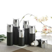Bouteille de parfum noir mat à épaule plate en verre, flacon de parfum givré, huile tonique, spray, 30ml 50ml 60ml 80ml 100ml, offre spéciale