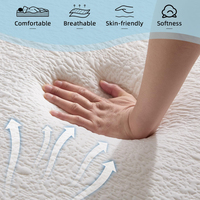 Base de Cama Moderna Enrollable de Tamaño Completo, Compacta, Ahorra Espacio, Soporte de Esponja Completo, Tapicería de Tela, Modelo de Marca Privada