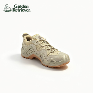 Bottes de randonnée tactiques en daim imperméable antidérapantes à lacets <span class=keywords><strong>GR537</strong></span> 4 pouces Golden Retriever - Product Image 1