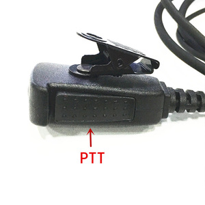 Controllo del volume di Aria morsetto del tubo grande PTT cuffia K spina per Kenwood Baofeng UV5R 888 S ecc walkie talkie - Product Image 3