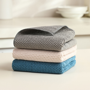 Paños de Cocina de Microfibra Jacquard Antibacterianos, Sin Pelusas, Sin Rayas, de Secado Rápido, Color Azul - Product Image 5