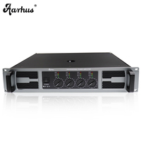 Amplificateur de sonorisation professionnel moderne 250W 4 canaux 8/4 Ohm en métal passif avec fonction radio et connectivité XLR pour systèmes audio