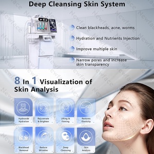 Appareil de soin du visage NewFace Professional Aesthetic Beauty 8 en 1, fonction d'analyse de la peau, machine Hydra, équipement de soin de la santé du visage - Product Image 2