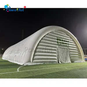 Tente blanche de court de tennis d'événement extérieur jeu de sport tente scellée par air tente gonflable géante