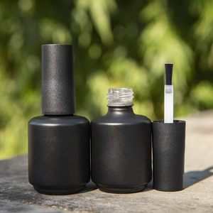 Flacons en verre transparent ambré noir vides pour vernis à ongles UV de 5 ml à 17 ml avec bouchon et pinceau, couleurs personnalisées imprimées à l'écran, 100 pièces - Product Image 5