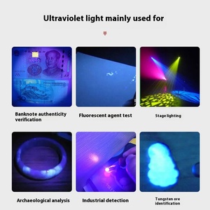 7w9w11w Plug-in tím <span class=keywords><strong>UV</strong></span> đèn huỳnh quang phát hiện Phụ kiện cho nhà ống thạch anh nguồn ánh sáng thủy tinh 110V AC - Product Image 2