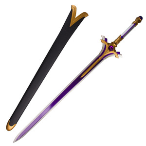 Épée en métal non affûtée blanche avec gravure noire sculptée, accessoire <span class=keywords><strong>de</strong></span> cosplay <span class=keywords><strong>Sword</strong></span> <span class=keywords><strong>Art</strong></span> <span class=keywords><strong>Online</strong></span>, Étoile Scintillante d'Asuna, avec lumière clignotante. - Product Image 6