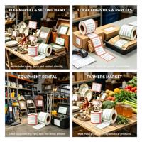 Promotion : Étiquettes d'expédition logistique rectangulaires, imperméables, à forte adhérence, écologiques, réutilisables, tailles personnalisées pour tout carton