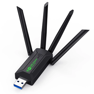 Dual Band 2.4G 5GHz <strong>Ethernet</strong> WIFI Network Card <strong>Adapter</strong> <strong>Wireless</strong> 1300Mbps 4 Antenna Desktop Receiver External Stock - Product Image 2