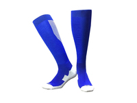 Violet vente en gros Football prêt à expédier chaussettes de Football hommes enfants Football athlétique Compression chaussettes de Football bas