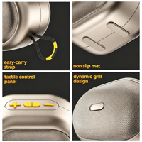 Haut-parleur portable extérieur étanche OEM/ODM d'usine, compatible avec application, alimenté par batterie, avec subwoofer, forme personnalisée, logo, sans fil