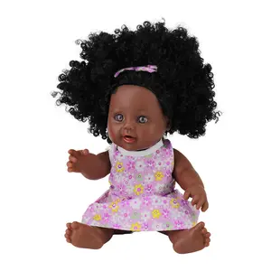 Африканская черная девочка, кукла, 12 дюймов, движущийся шарнир, фантастическая кукла, детская игрушка