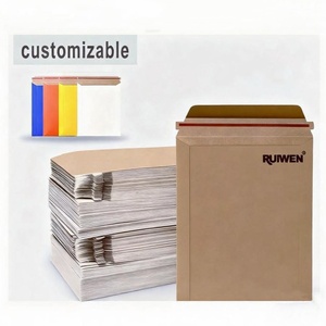 Tùy chỉnh bao bì phong bì giấy <span class=keywords><strong>kraft</strong></span> Túi bưu phẩm giấy <span class=keywords><strong>kraft</strong></span> vận chuyển túi cho quần áo đồ Ngủ Đồ Lót Hoodies Áo khoác - Product Image 1