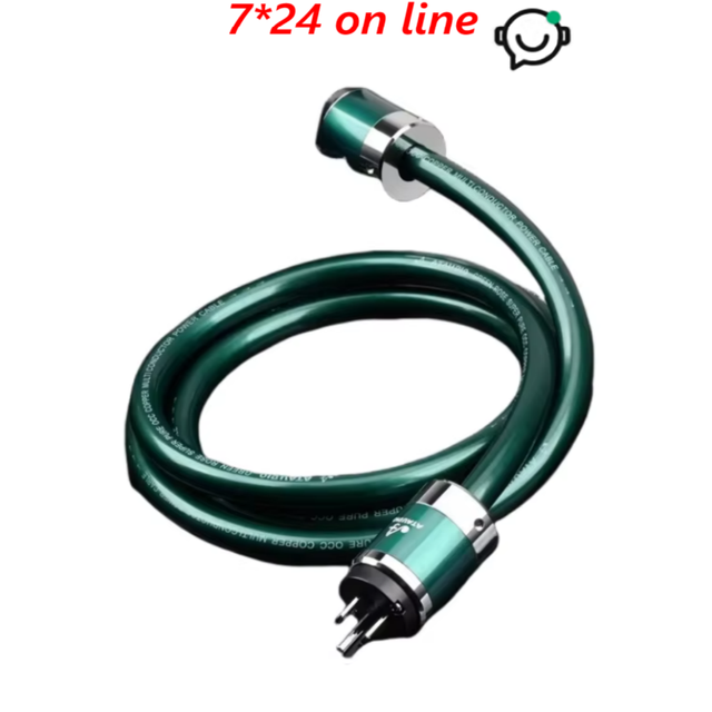 Hi-Fi Power Cable High Quality OCC Copper EU/US/AU Power Cord with Combination Shielding for CD Decoder and Tube Amplifier
