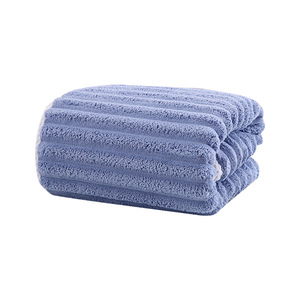 Serviette de bain rayée Candy, extra large, épaisse, en microfibre, séchage rapide, pour usage domestique - Product Image 5