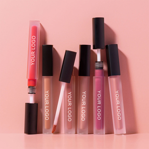 Lápiz labial mate líquido hidratante a prueba de transferencia de aceite de semilla de sandía aceite de manzana vegano sin secado personalizado - Product Image 3