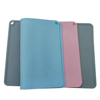Tapis de table pour bébé imperméable, résistant à la chaleur, sans BPA, personnalisable, lavable, réutilisable, en silicone, pour enfants, 31x40cm