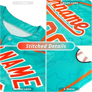 Maillot de baseball personnalisé sans manches, avec nom et numéro, gilet entièrement boutonné, unisexe, respirant, imprimé par sublimation, vêtements de sport - Product Image 3