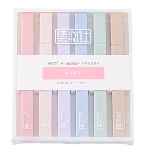 Ensemble de marqueurs personnalisés multicolores 6 8 12 pièces stylos surligneurs bibliques esthétiques sans saignement avec marqueurs <span class=keywords><strong>pastel</strong></span> à pointe biseautée - Product Image 3