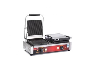 Machine à sandwichs électrique <span class=keywords><strong>Double</strong></span> plaque en acier inoxydable <span class=keywords><strong>Double</strong></span> têtes Contact Commercial grilles de barbecue <span class=keywords><strong>Panini</strong></span> <span class=keywords><strong>Grill</strong></span> - Product Image 2
