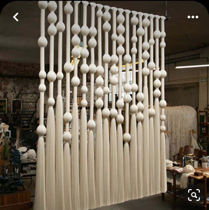 Personnalisé fait à la main Art boho déco macramé <span class=keywords><strong>tenture</strong></span> murale tapisserie mobile mariage décor rideau macramé <span class=keywords><strong>tenture</strong></span> murale tapisserie - Product Image 2