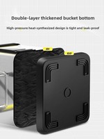Seau de pêche pliable portable en EVA transparent avec protection pour les poissons, conteneur pour poissons vivants